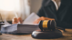 Law theme, mallet of the judge, law enforcement officers, eviden
